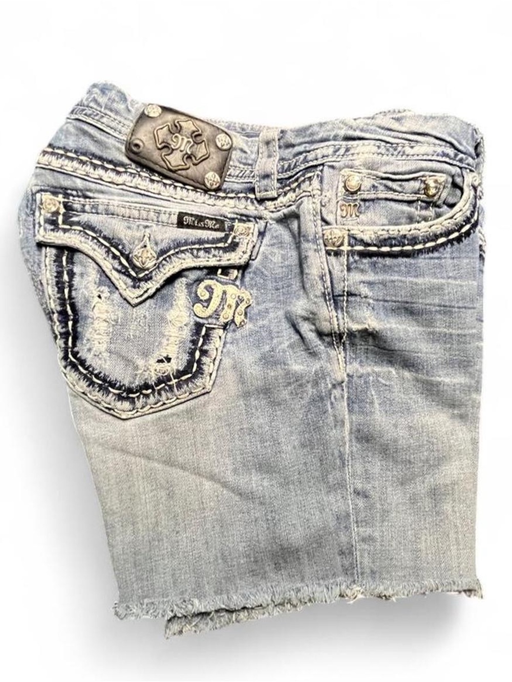 Miss Me blue denim shorts Size 32